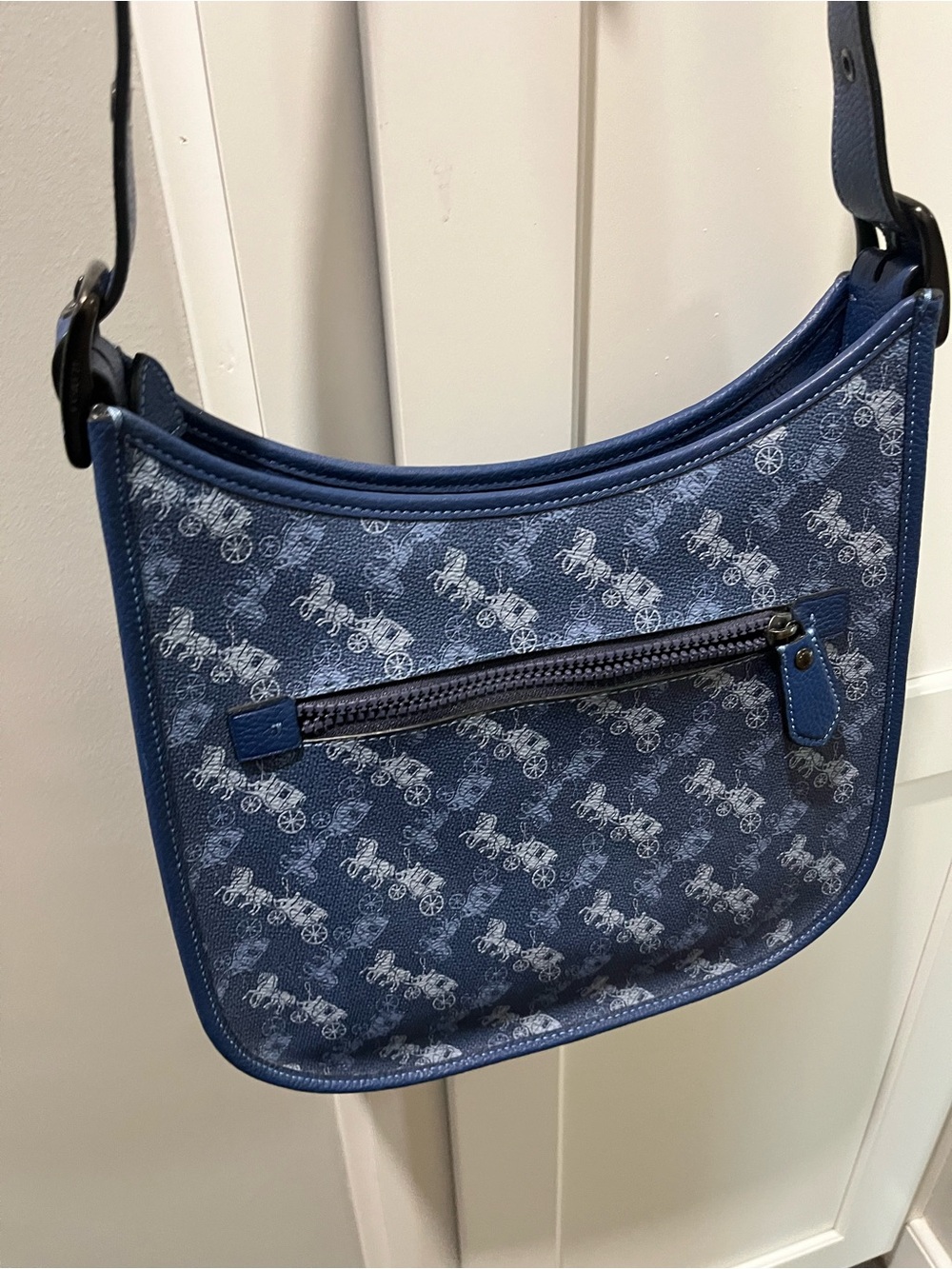 NWT Coach Blue Signature Hobo Shoulder Bag